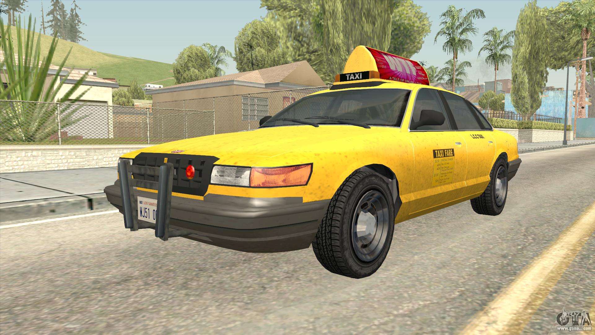 gta sa taxi mod