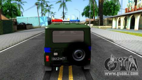 UAZ-31512 Military Auto Inspection for GTA San Andreas