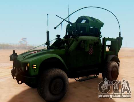 Oshkosh M-ATV Croatian Armoured Vehicle Texture for GTA San Andreas