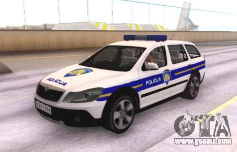 Skoda Octavia Scout Croatian Police Car for GTA San Andreas