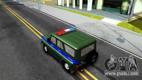 UAZ-31512 Military Auto Inspection for GTA San Andreas