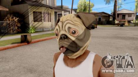 Mask Dog Pug for GTA San Andreas