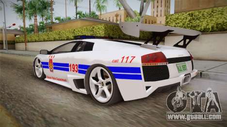 Lamborghini Murcielago P640 Bulacan Police for GTA San Andreas