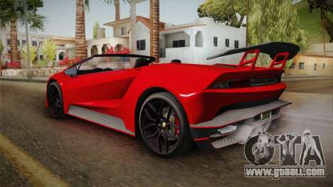 GTA 5 Pegassi Tempesta Spyder for GTA San Andreas