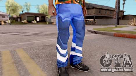 Blue pants for GTA San Andreas