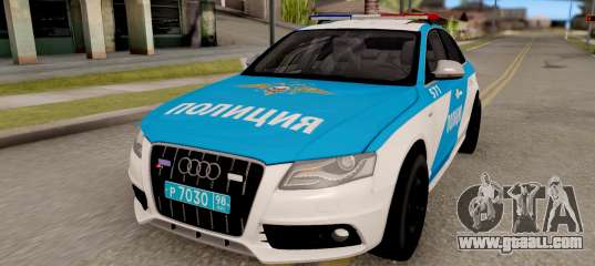 Audi S4 Russian Police For Gta San Andreas