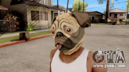Mask Dog Pug for GTA San Andreas