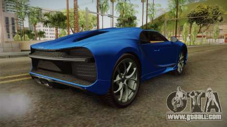 Bugatti Chiron Spyder for GTA San Andreas