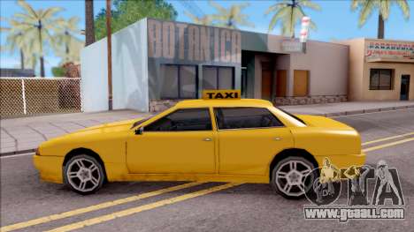 Elegy Taxi Stock for GTA San Andreas