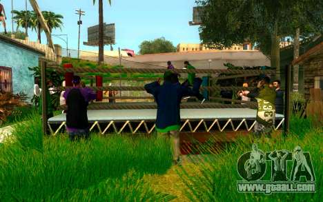 The Boxing tournament at Grove ST for GTA San Andreas