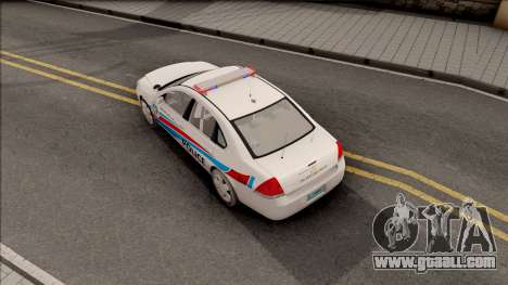 Chevrolet Impala Las Venturas Police Department for GTA San Andreas