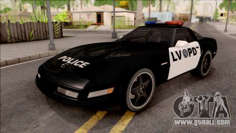 Chevrolet Corvette C4 Police LVPD 1996 for GTA San Andreas