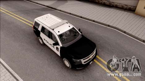 Chevrolet Tahoe 2015 Area Police Department for GTA San Andreas