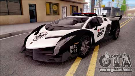 Lamborghini Veneno Police Las Venturas for GTA San Andreas