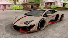Lamborghini Aventador Shark New Edition White for GTA San Andreas