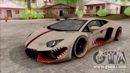 Lamborghini Aventador Shark New Edition White for GTA San Andreas