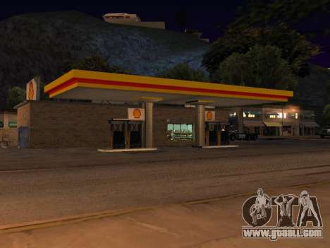 Shell Gas Station In Dillimore for GTA San Andreas