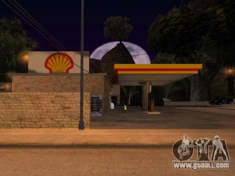 Shell Gas Station In Dillimore for GTA San Andreas