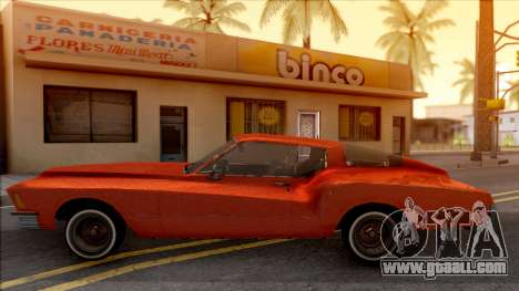 Buick Riviera 1972 Boattail Lowrider Red for GTA San Andreas