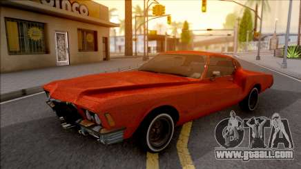 Buick Riviera 1972 Boattail Lowrider Red for GTA San Andreas
