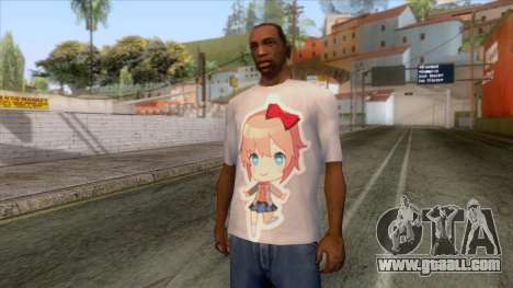 Doki Doki Sayori T-Shirt for GTA San Andreas