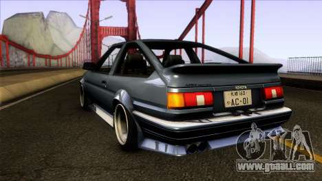 Toyota Trueno AE86 1986 for GTA San Andreas