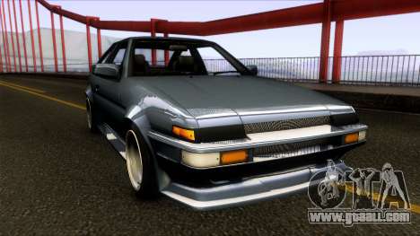 Toyota Trueno AE86 1986 for GTA San Andreas