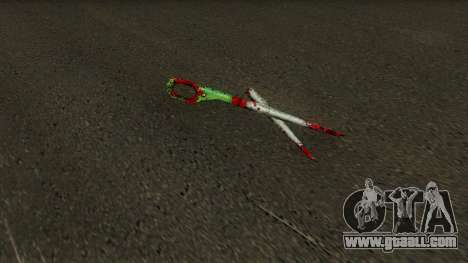 Bloody scissors for GTA San Andreas