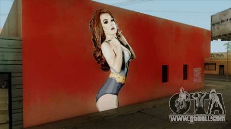 Sexy Amber Von Tassel Wall for GTA San Andreas