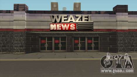 The WEAZEL News building for GTA San Andreas