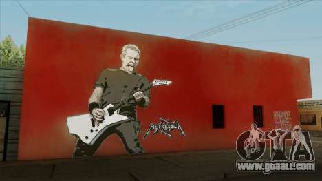 James Hetfield Metallica Art Wall for GTA San Andreas