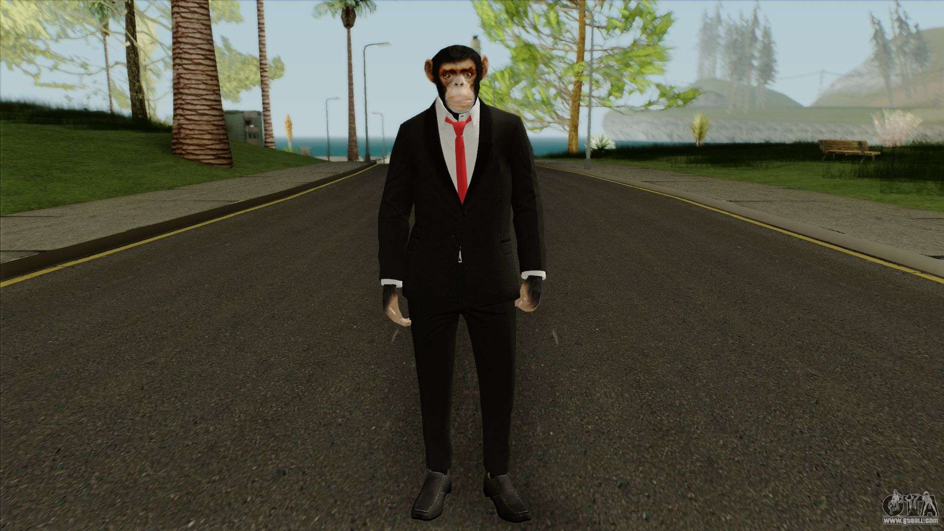 Business Monkey Mesh Mod From Grand Theft Auto V for GTA