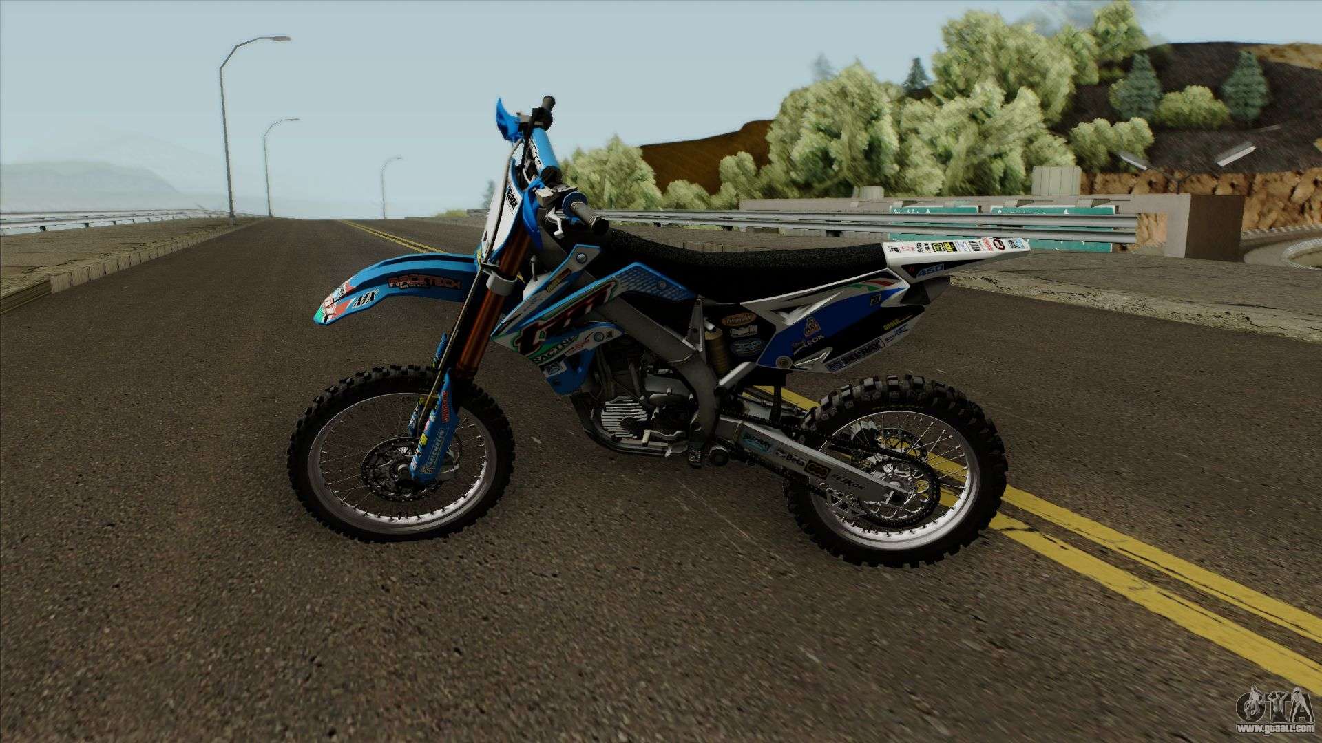 Black Rockstar Moto Cross for GTA San Andreas