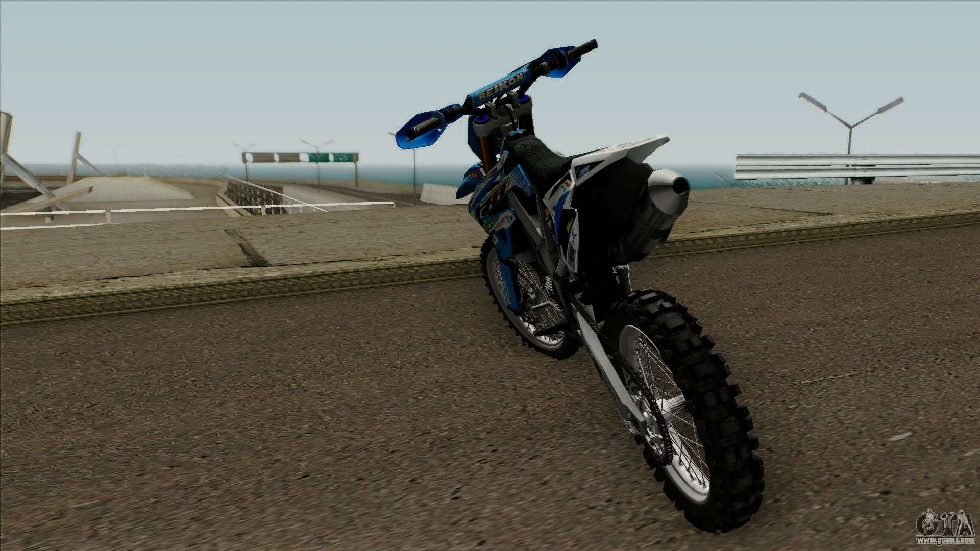 Black Rockstar Moto Cross for GTA San Andreas