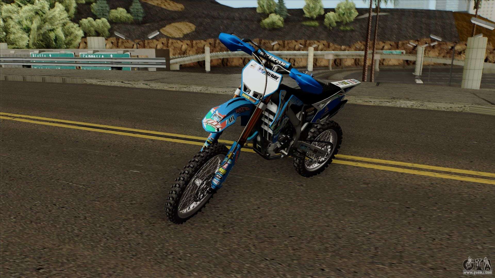 Black Rockstar Moto Cross for GTA San Andreas