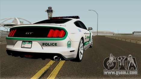 Ford Mustang GT 2015 Dubai Police RedBull Dubai for GTA San Andreas