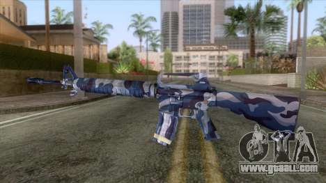 M-16 Camo URB Azul for GTA San Andreas