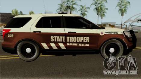 Ford Explorer 2012 Bone County Police for GTA San Andreas