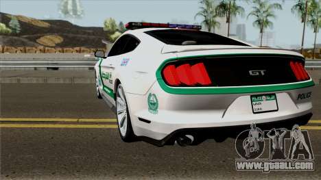 Ford Mustang GT 2015 Dubai Police RedBull Dubai for GTA San Andreas