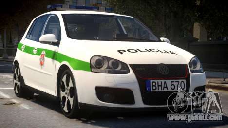 Volkswagen Golf 5 GTI Lithuanian Police for GTA 4