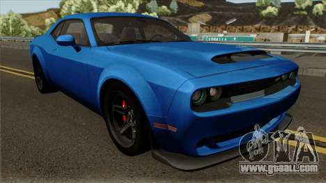 Dodge Challenger Demon 2017 for GTA San Andreas