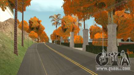 Autumn Leaves on Trees v1.0 for GTA San Andreas
