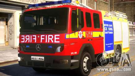 London Fire Brigade Atego Fire Appliance for GTA 4