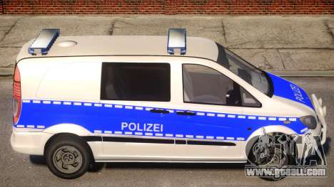 Mercedes Benz Vito German Police for GTA 4