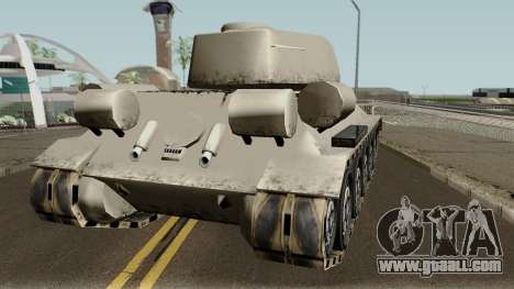 T-34-85 (SA Style,Low Poly) for GTA San Andreas