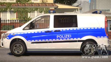 Mercedes Benz Vito German Police for GTA 4