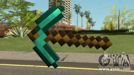 Minecraft Diamond Pickaxe for GTA San Andreas