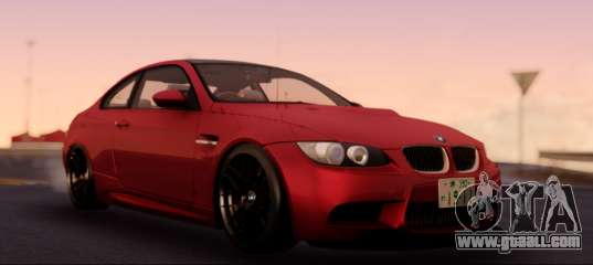 BMW 3-er M3 E92 for GTA San Andreas