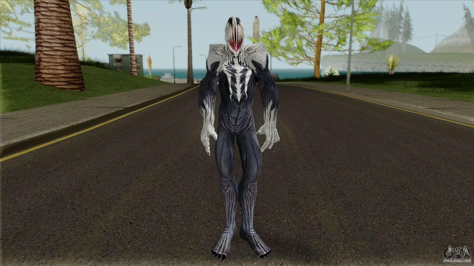 Spiderman Web Of Shadows - Black suit for GTA San Andreas