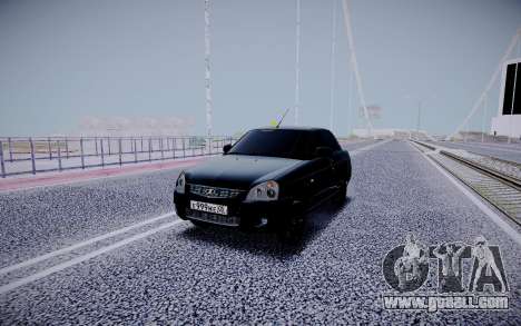 Lada Priora Black Edition for GTA San Andreas